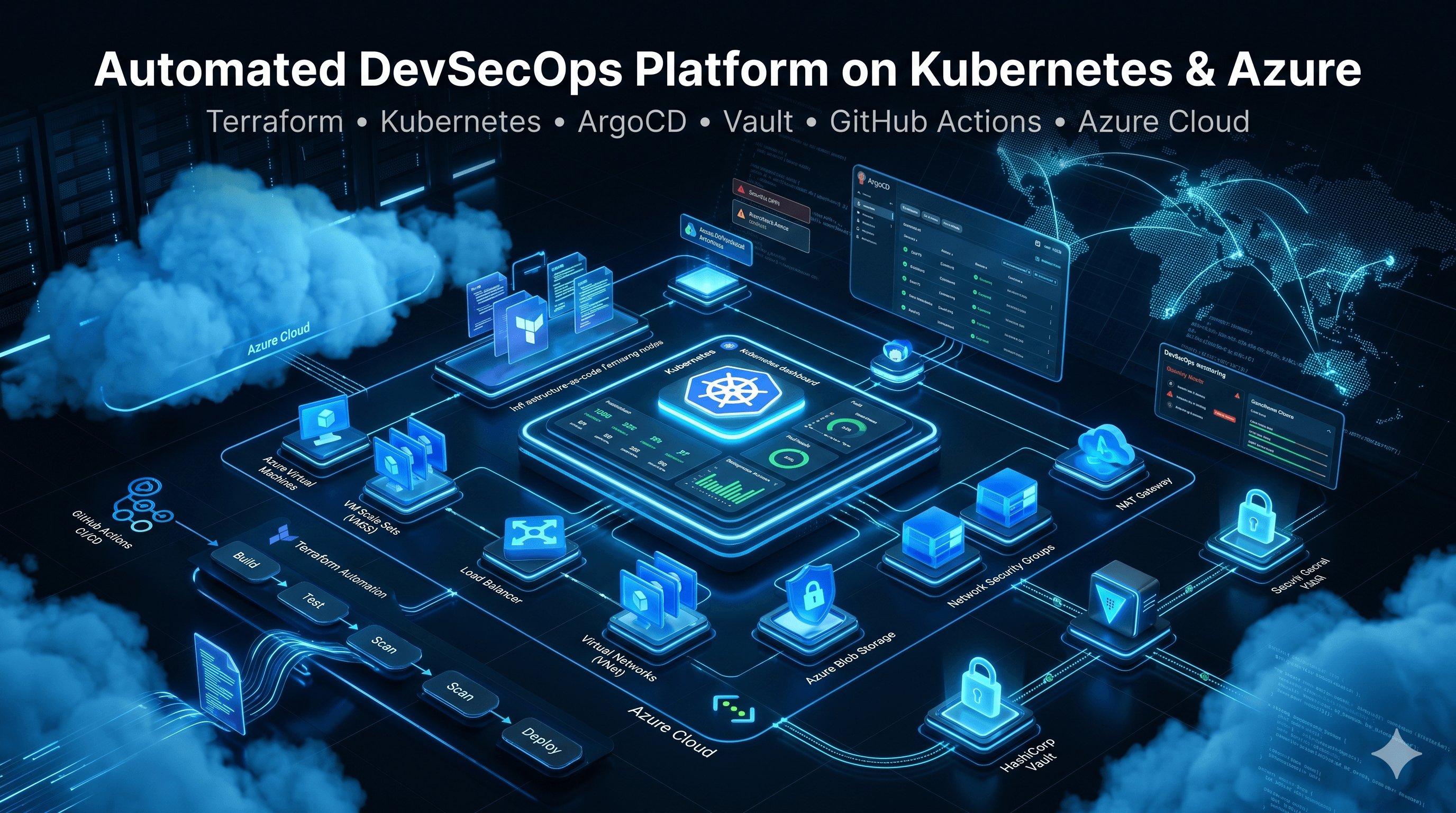 Automated DevSecOps Platform on Kubernetes & Azure preview